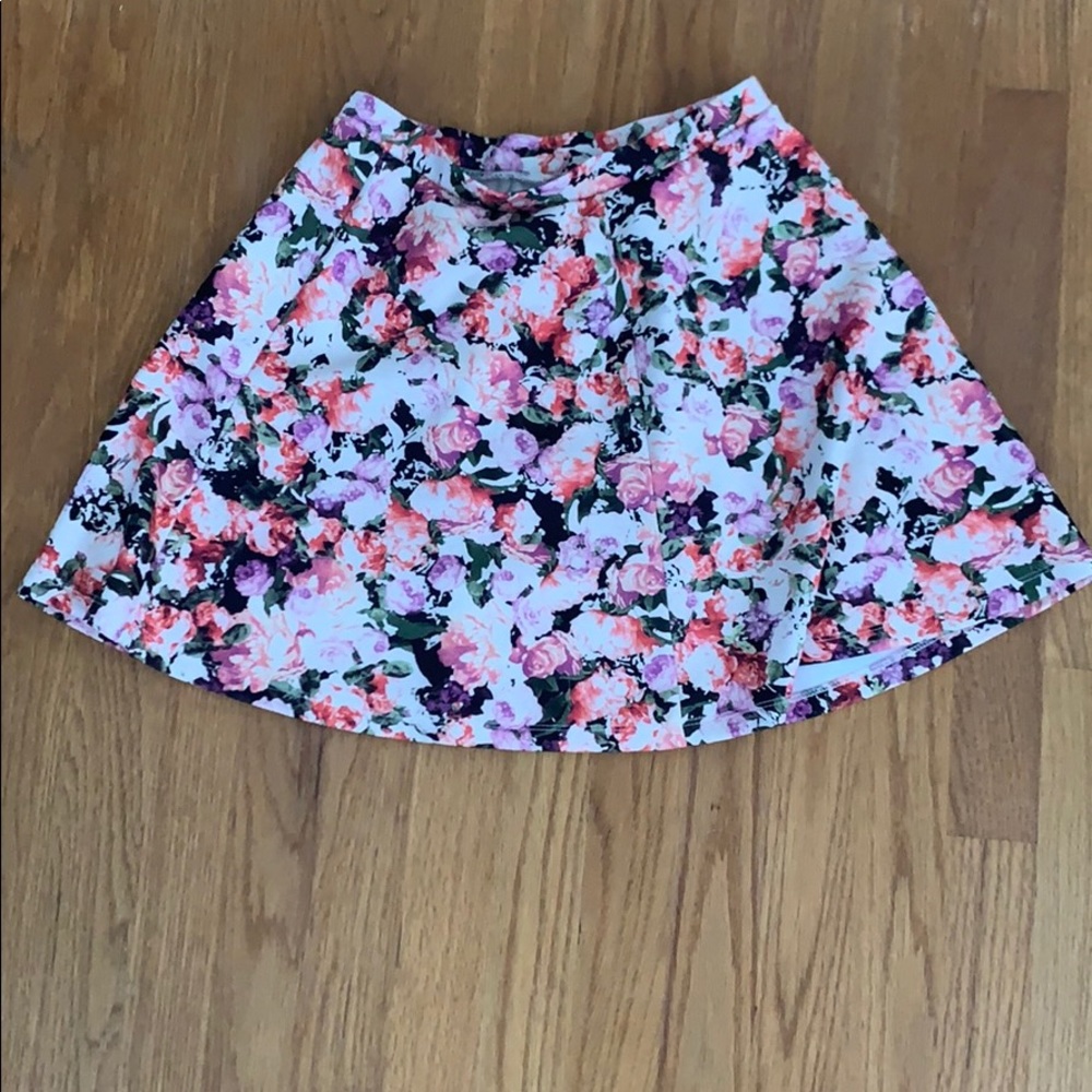 floral skirt